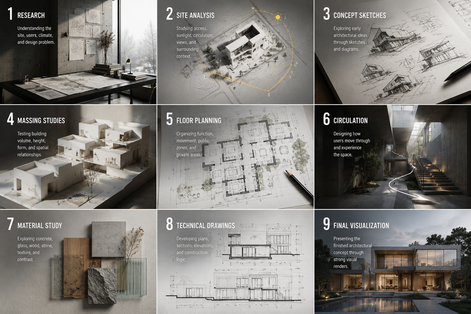 Living Skies Architecture 9-Step Architectural Design Process Matrix