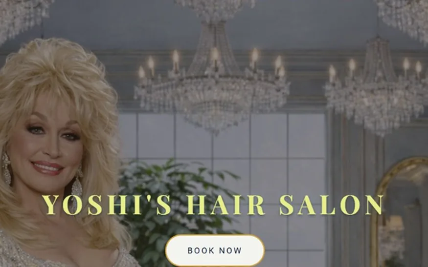 Yoshi's Hair Salon luxury salon website